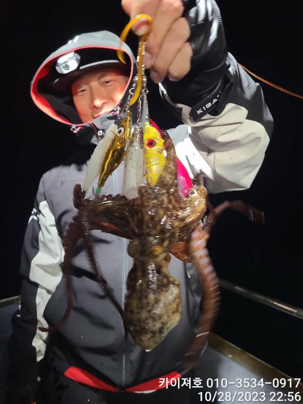 28일포항 야간 돌문어 악조건 속에서도 마릿수 굿 (조황조행기 - 바다선상조황)