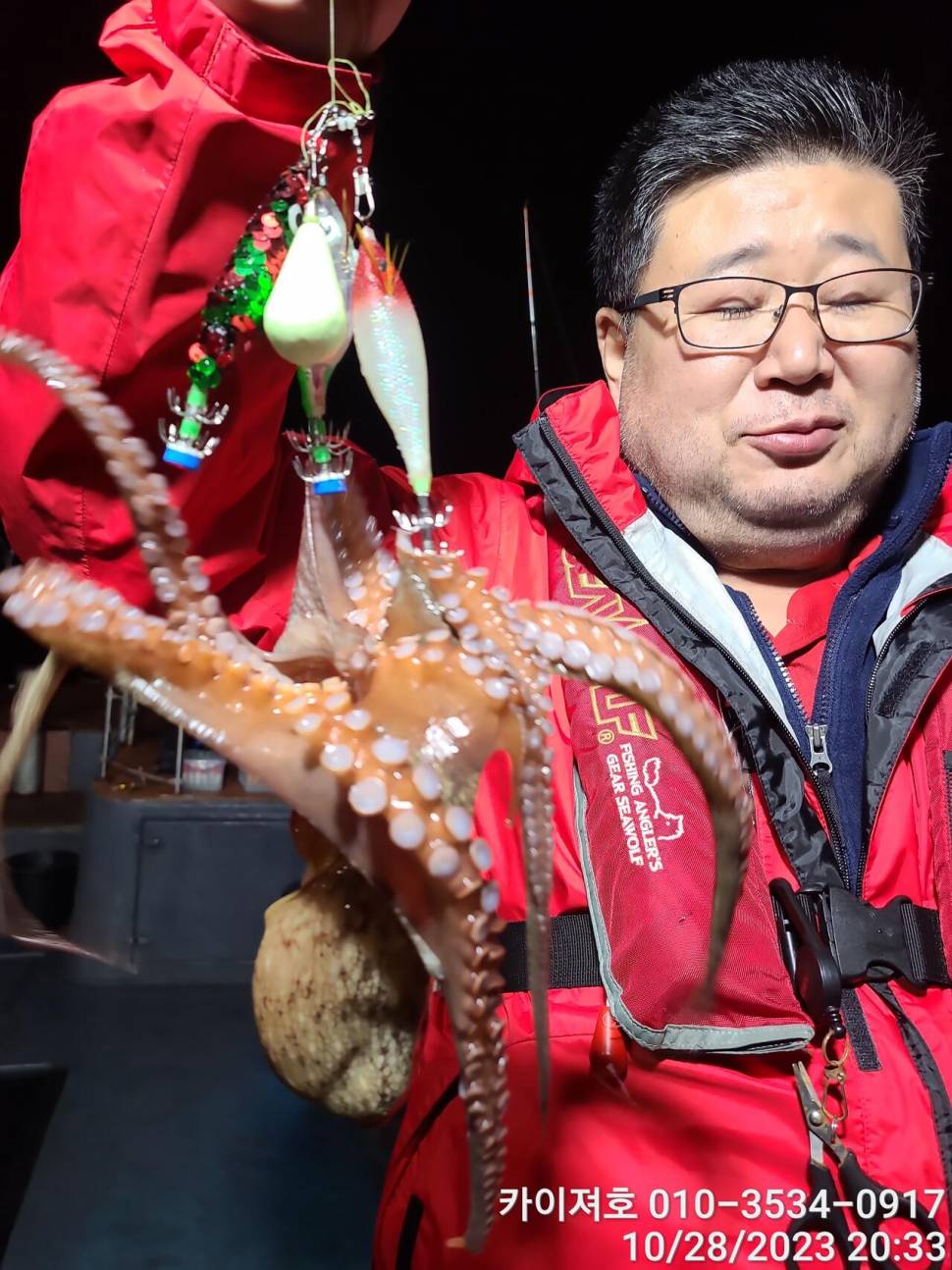 28일포항 야간 돌문어 악조건 속에서도 마릿수 굿 (조황조행기 - 바다선상조황)