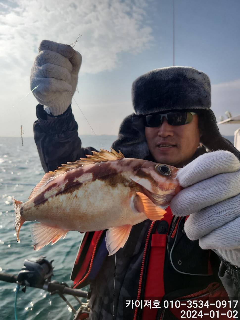 2일 오전 볼라열기 타작 (조황조행기 - 바다선상조황)