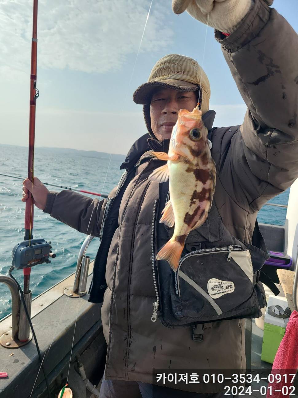 2일 오전 볼라열기 타작 (조황조행기 - 바다선상조황)