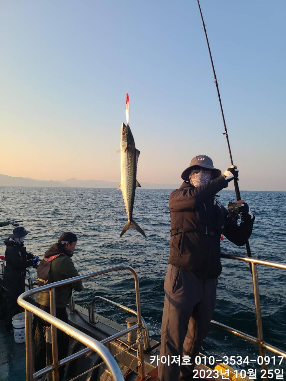 25일 최종 방어삼치가 폭우처럼 타작 굿 (조황조행기 - 바다선상조황)