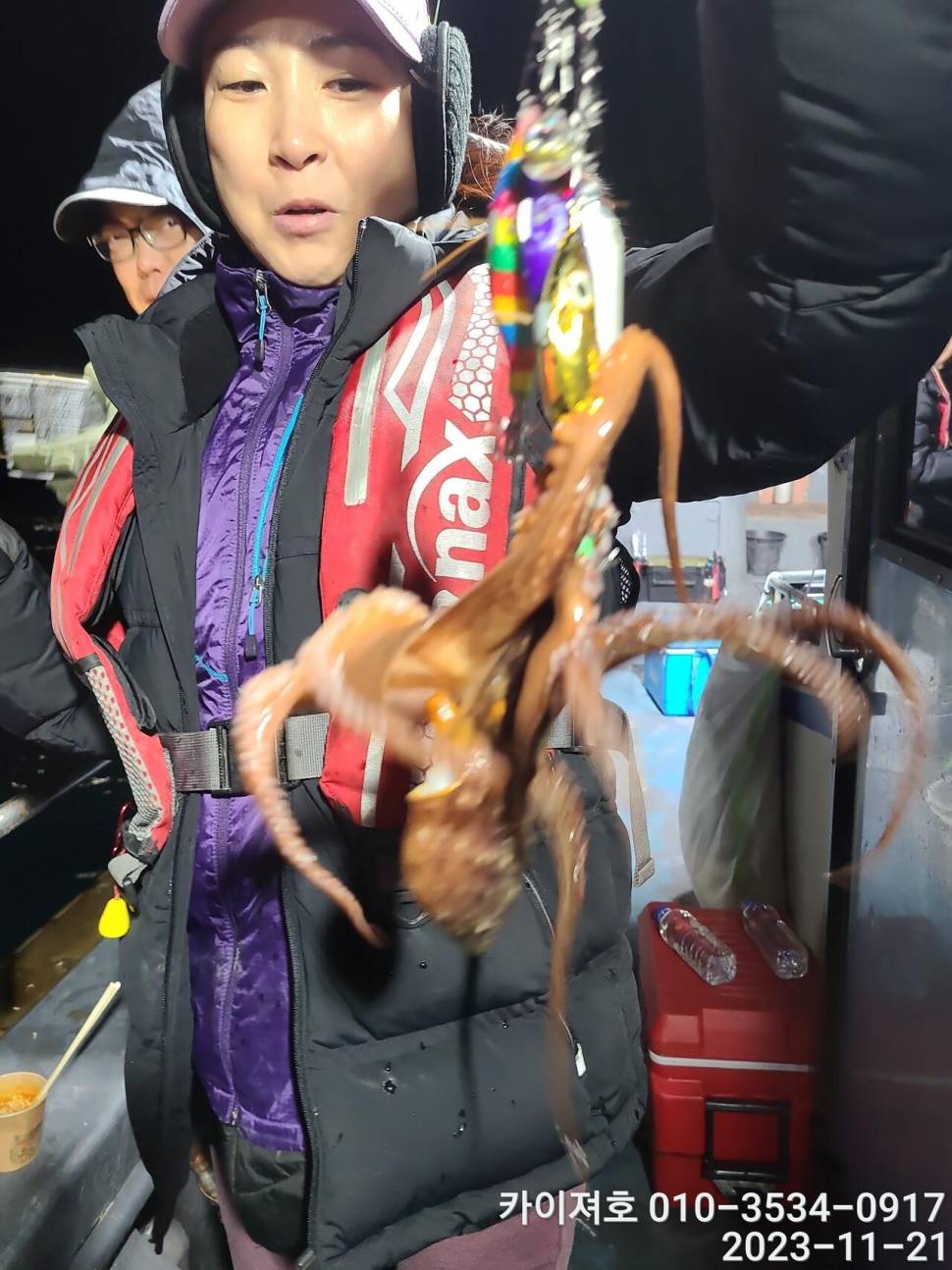21일 카이져 돌문어 조황 씨알이 끝내줘요 (조황조행기 - 바다선상조황)