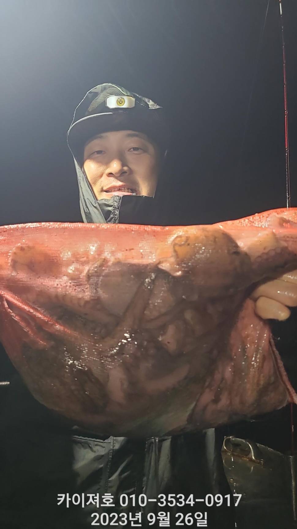 26일 밤 돌문어 조황 좋아요 (조황조행기 - 바다선상조황)