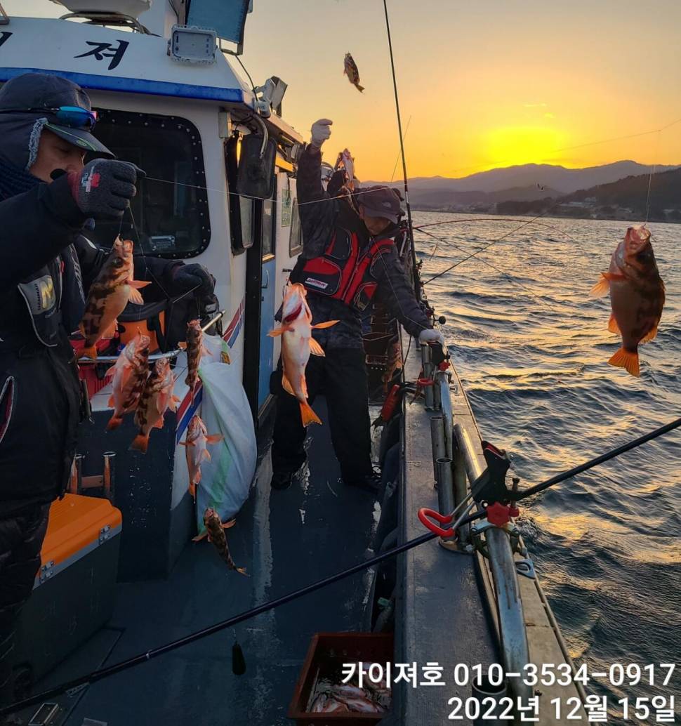 16일 12시 출항왕열기 줄줄이 타오르는 외줄만의 매력 (조황조행기 - 바다선상조황)