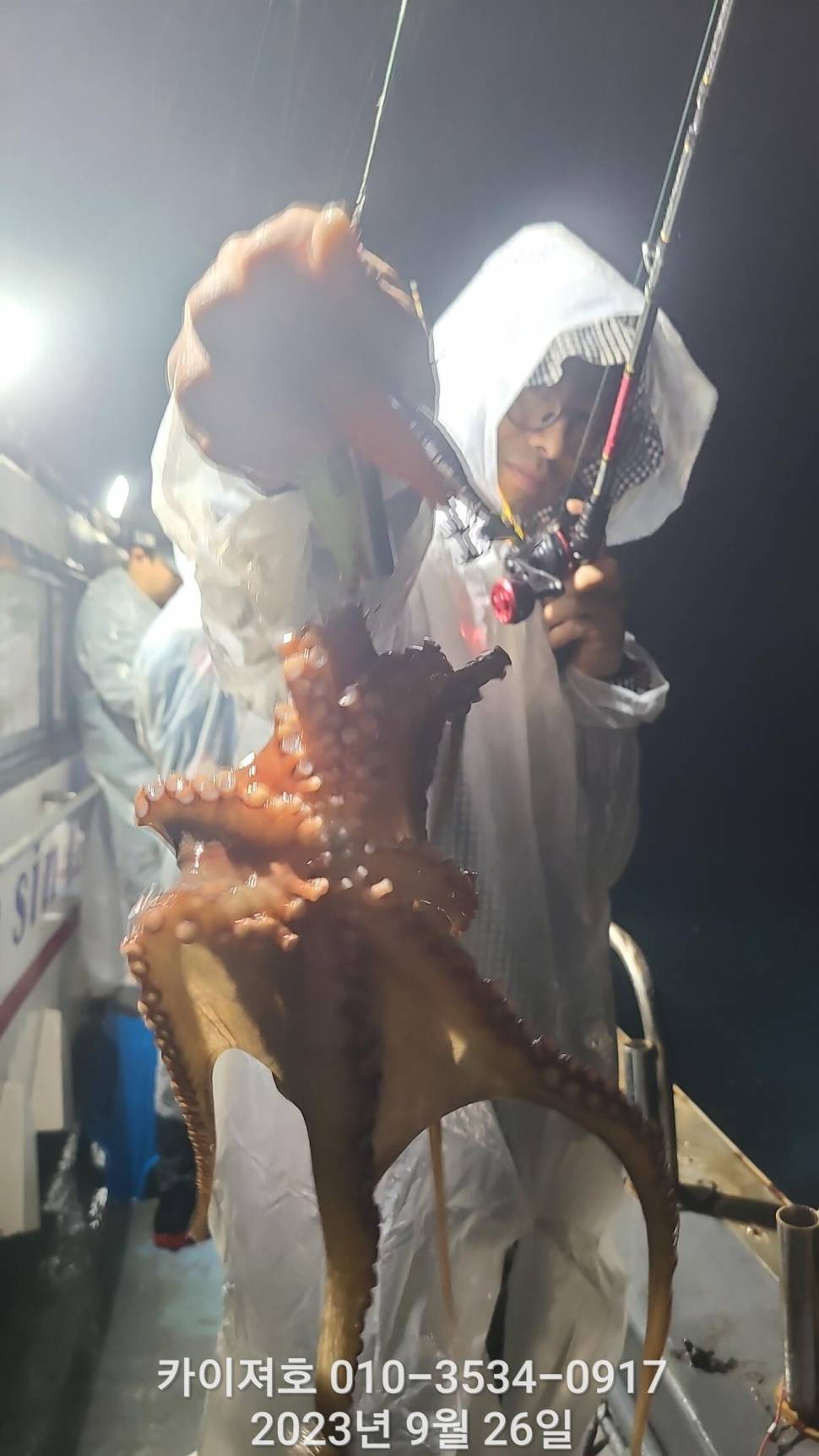 26일 밤 돌문어 조황 좋아요 (조황조행기 - 바다선상조황)