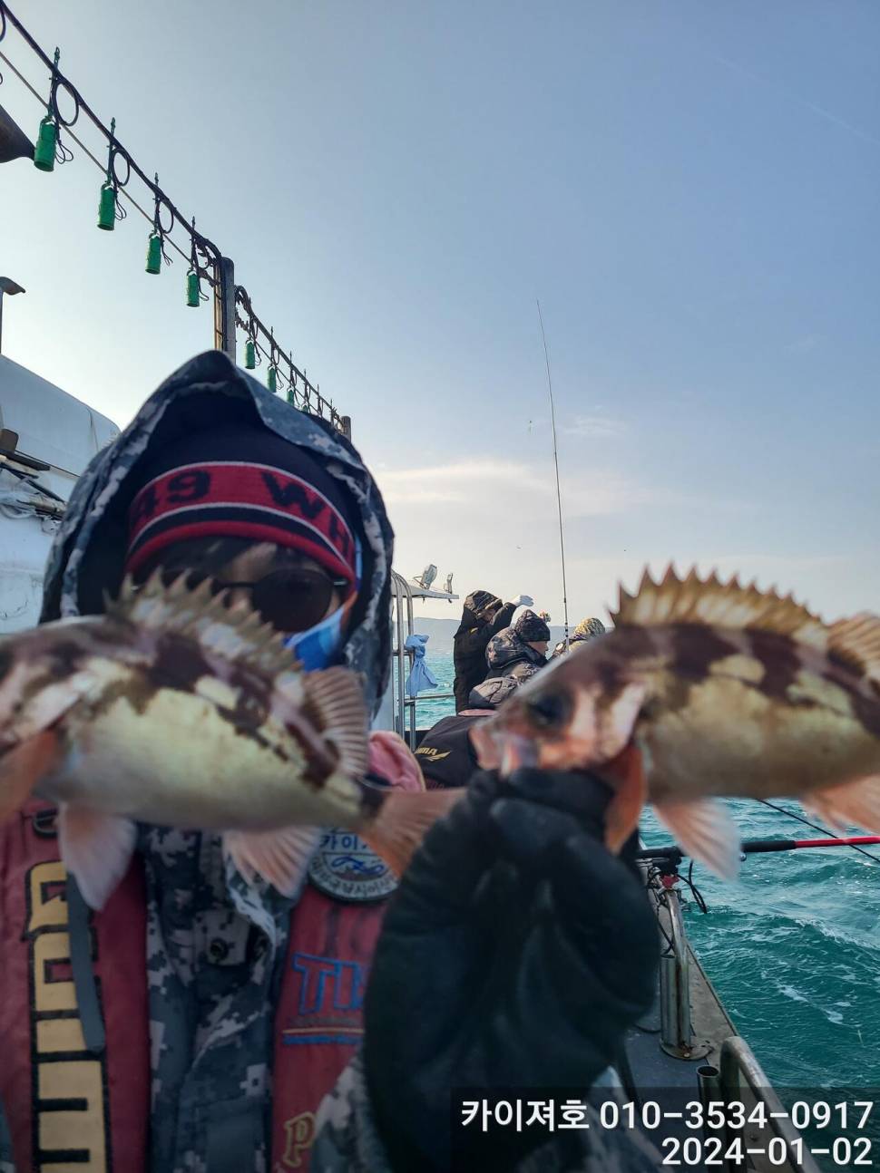 2일 오전 볼라열기 타작 (조황조행기 - 바다선상조황)