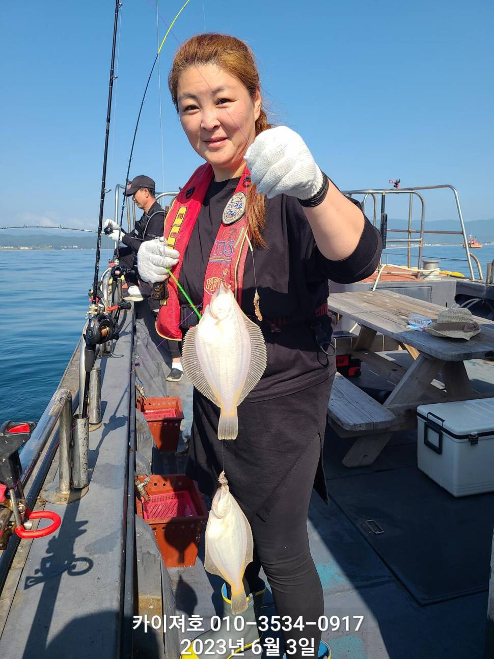 3일 오전어구가자미참가자미왕도다리 천질세 (조황조행기 - 바다선상조황)