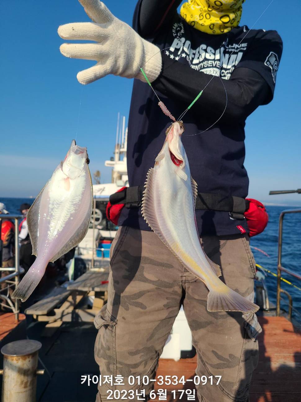 수북히 담아 가실수있는 도다리참가자미 (조황조행기 - 바다선상조황)