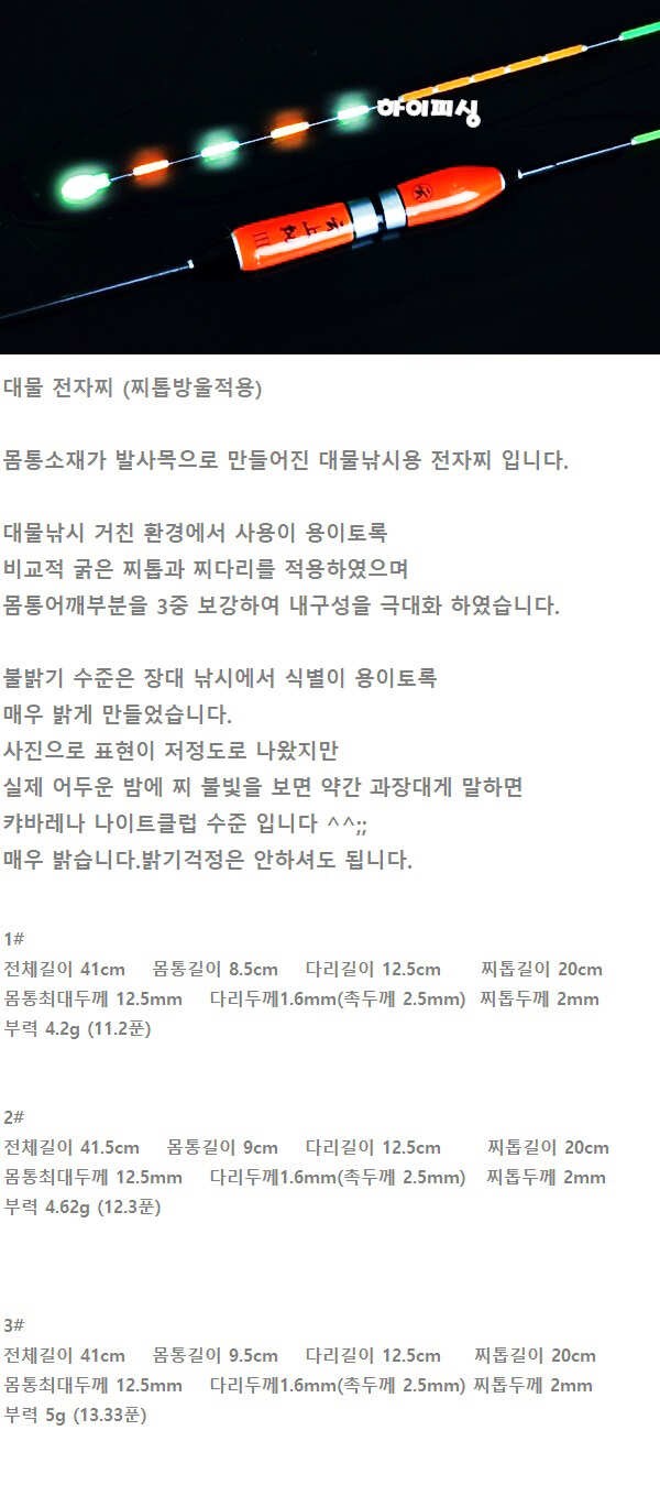 대물전자찌찌톱방울형 20000원 (낚시용품정보 - 쇼핑몰홍보)