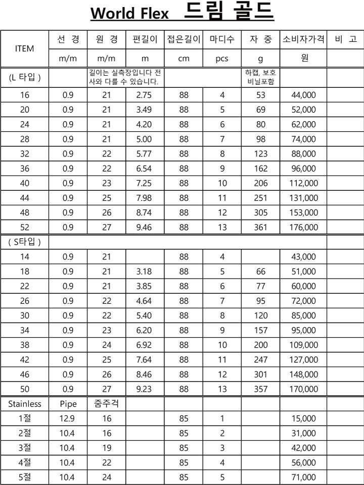 강원산업 드림 골드 가성비가 짱 가격거품은 다운 (낚시용품정보 - 쇼핑몰홍보)