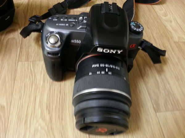 카메라 소니 550셋트 (중고장터 - 비낚시용품)