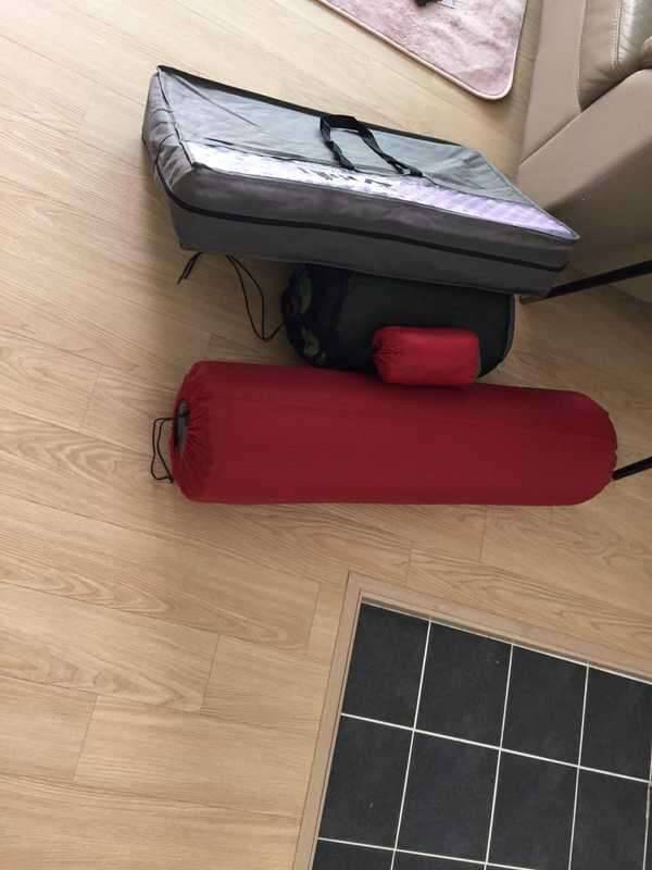 인천 동절기 침낭 엑스패드 자충매트 매트펌프 (중고장터 - 비낚시용품)