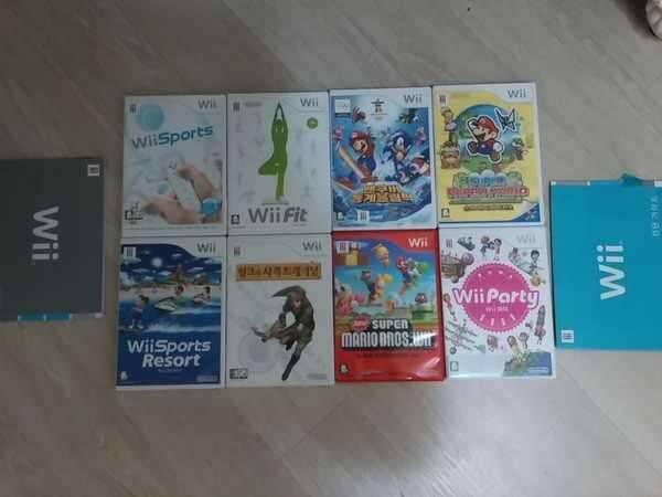 닌텐도 wii wii fit 게임 등 2인 풀구성 (중고장터 - 비낚시용품)