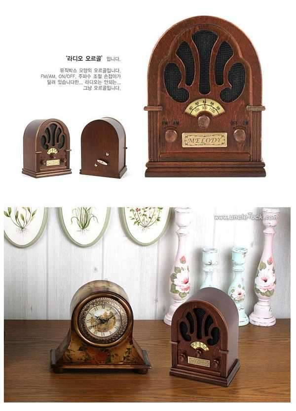 정교한 오르골 라디오 타자기 (중고장터 - 비낚시용품)