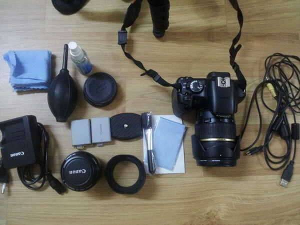캐논450d탐론1750렌즈쩜팔렌즈삼각대 판매합니다 (중고장터 - 비낚시용품)