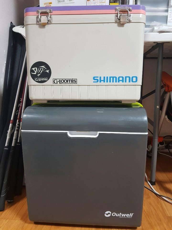 아웃웰 에코아이스박스 전기식 12v 220v 코스모스 아이스박스 16L 팝니다 (중고장터 - 비낚시용품)