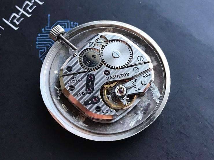 swiss 14k 금통 HAMILTON해밀턴 수동시계화이트 골드 (중고장터 - 비낚시용품)