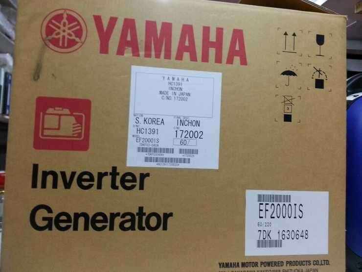 야마하 무소음 발전기 EF2000is 인버터 판매합니다 (중고장터 - 비낚시용품)