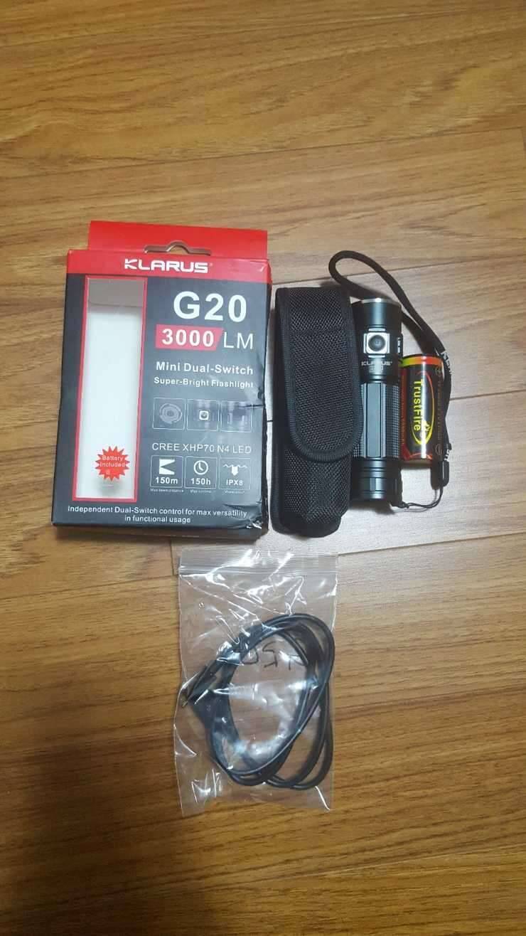 KLARUS G20 3000LM 팝니다 (중고장터 - 비낚시용품)