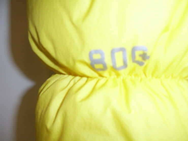 밀레 800필 원드스토퍼 패딩노랑95 (중고장터 - 비낚시용품)