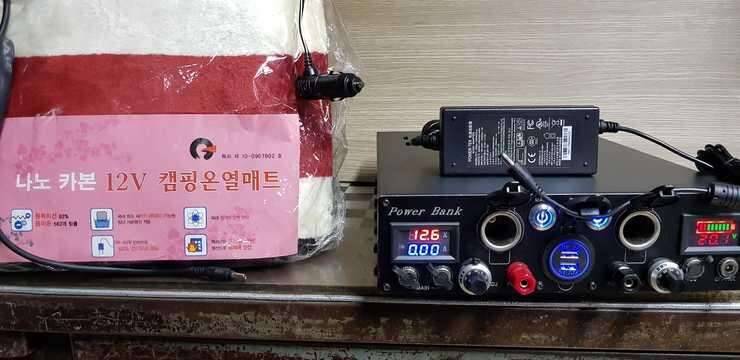파워뱅크 고출력 12V 온열매트 (중고장터 - 비낚시용품)