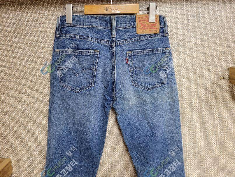 30인치 리바이스 511 청바지 버커루 반팔티셔츠 (중고장터 - 비낚시용품)
