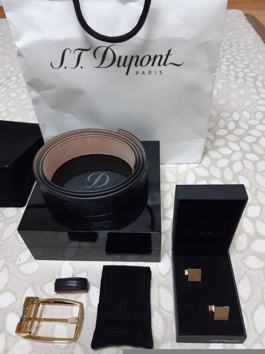 프랑스 명품브랜드인 ST dupont 벨트하고 커프링크스 신품판매합니다 (중고장터 - 비낚시용품)