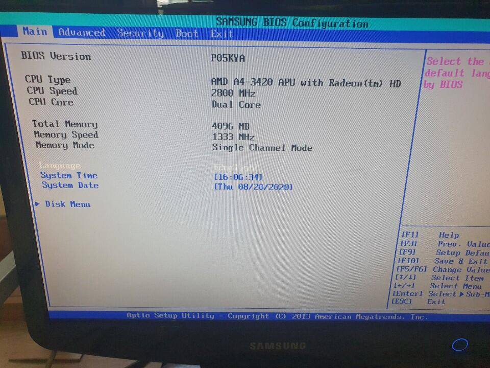 사무용 반본체 삼성 슬림 컴퓨터 AMD A43420 (중고장터 - 비낚시용품)
