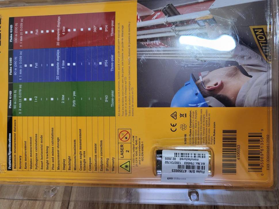플루크 레이져 거리측정기 419D 80m (중고장터 - 비낚시용품)