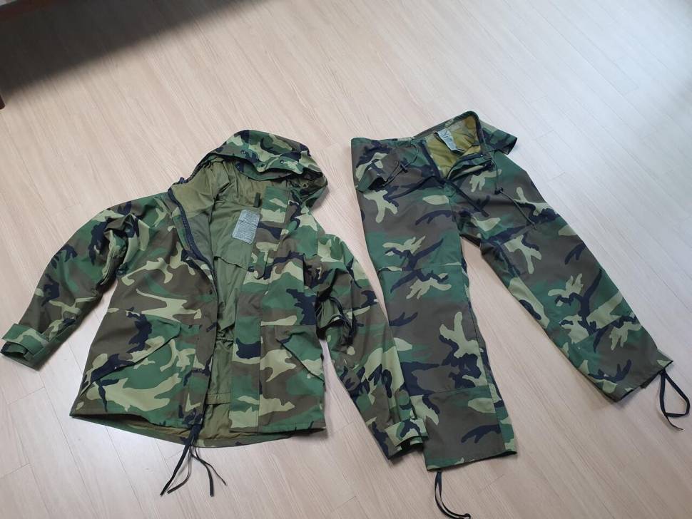 미군 고어텍스 상하의 세트 (중고장터 - 비낚시용품)