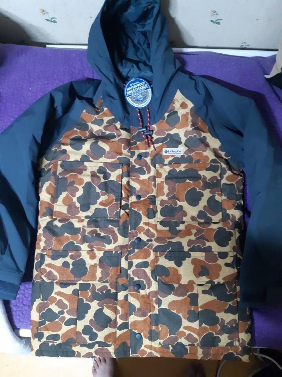 XL 콜롬비아 카모 파카parka 패딩 판매합니다 (중고장터 - 비낚시용품)