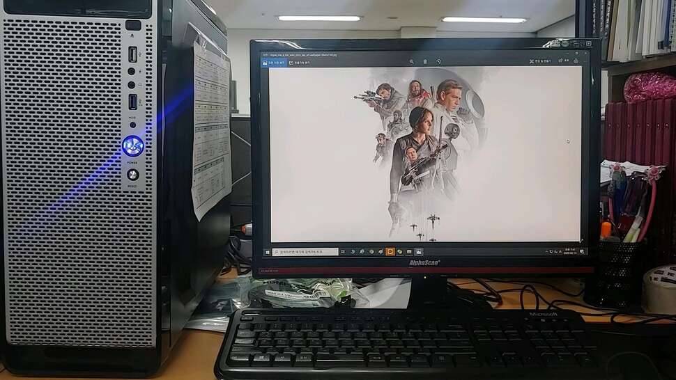 22인치 알파스캔 모니터15만 (중고장터 - 비낚시용품)