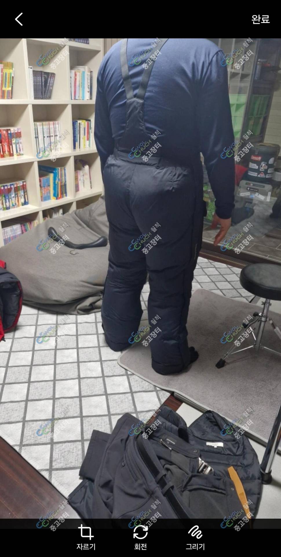 몽벨 우모복 대장점퍼바지 팝니다 (중고장터 - 비낚시용품)