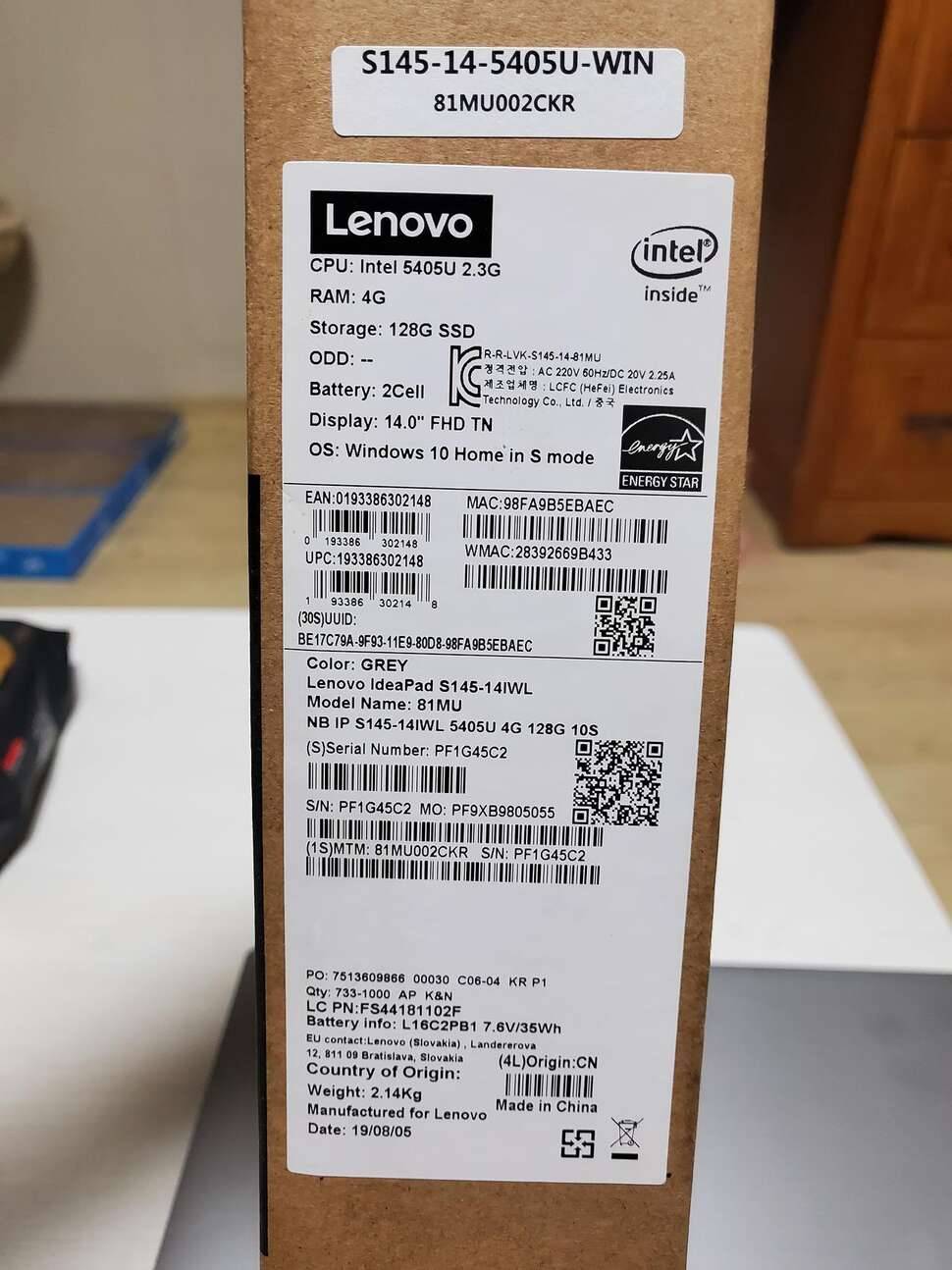 Lenovo 노트북 신품 (중고장터 - 비낚시용품)