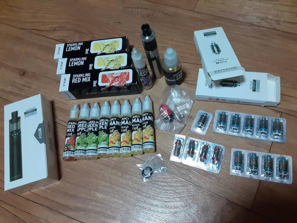 액상 전자담배저스트포그 세트 판매합니다 (중고장터 - 비낚시용품)