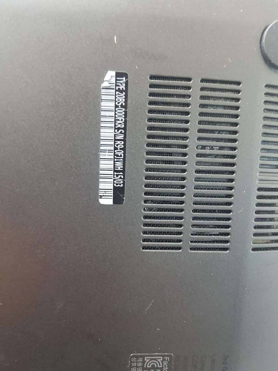 노트북 think pad싱크패드 X1 카본 I75500U 8G메모리 SSD 500G 팝니다개인 (중고장터 - 비낚시용품)