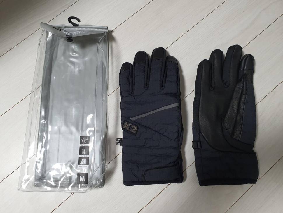 K2 겨울용 패딩장갑M 방한화 트레킹화270mm 및 팔토시 2개 일괄 (중고장터 - 비낚시용품)