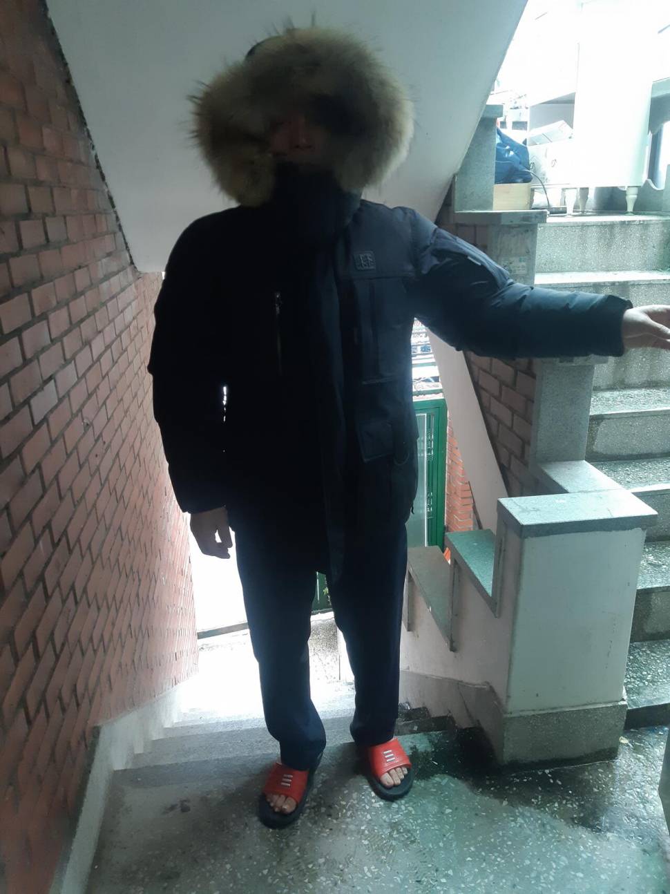코오롱 안타티카 대장 패딩95 실제치수100검정색 판매 합니다 (중고장터 - 비낚시용품)