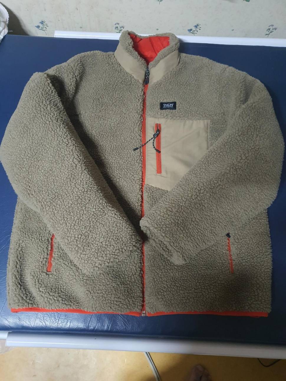 타이온 양면 다운 후리스 110 xxl (중고장터 - 비낚시용품)