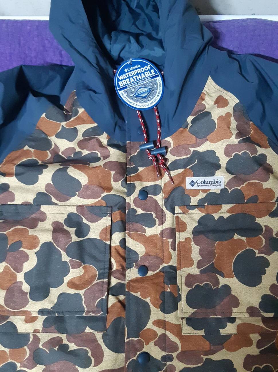XL 콜롬비아 카모 파카parka 패딩 판매합니다 (중고장터 - 비낚시용품)