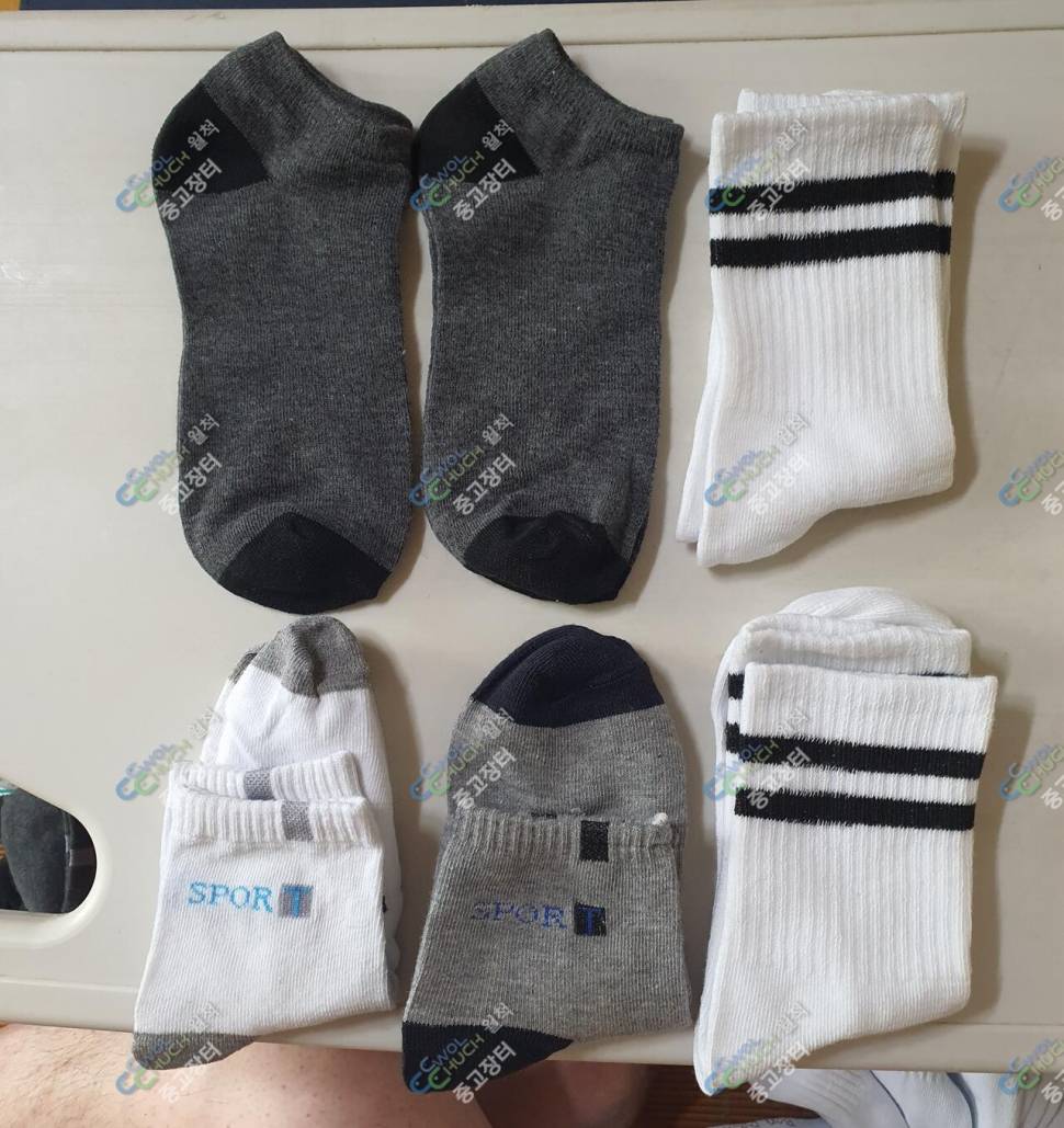 여러가지 양말 정리합니다 (중고장터 - 비낚시용품)