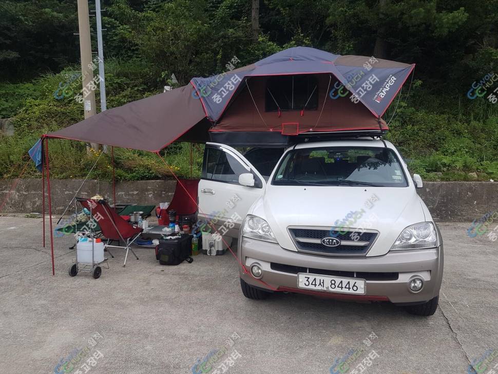 쏘렌토 낚시차량 팝니다 루프탑텐트어닝 포함 (중고장터 - 비낚시용품)