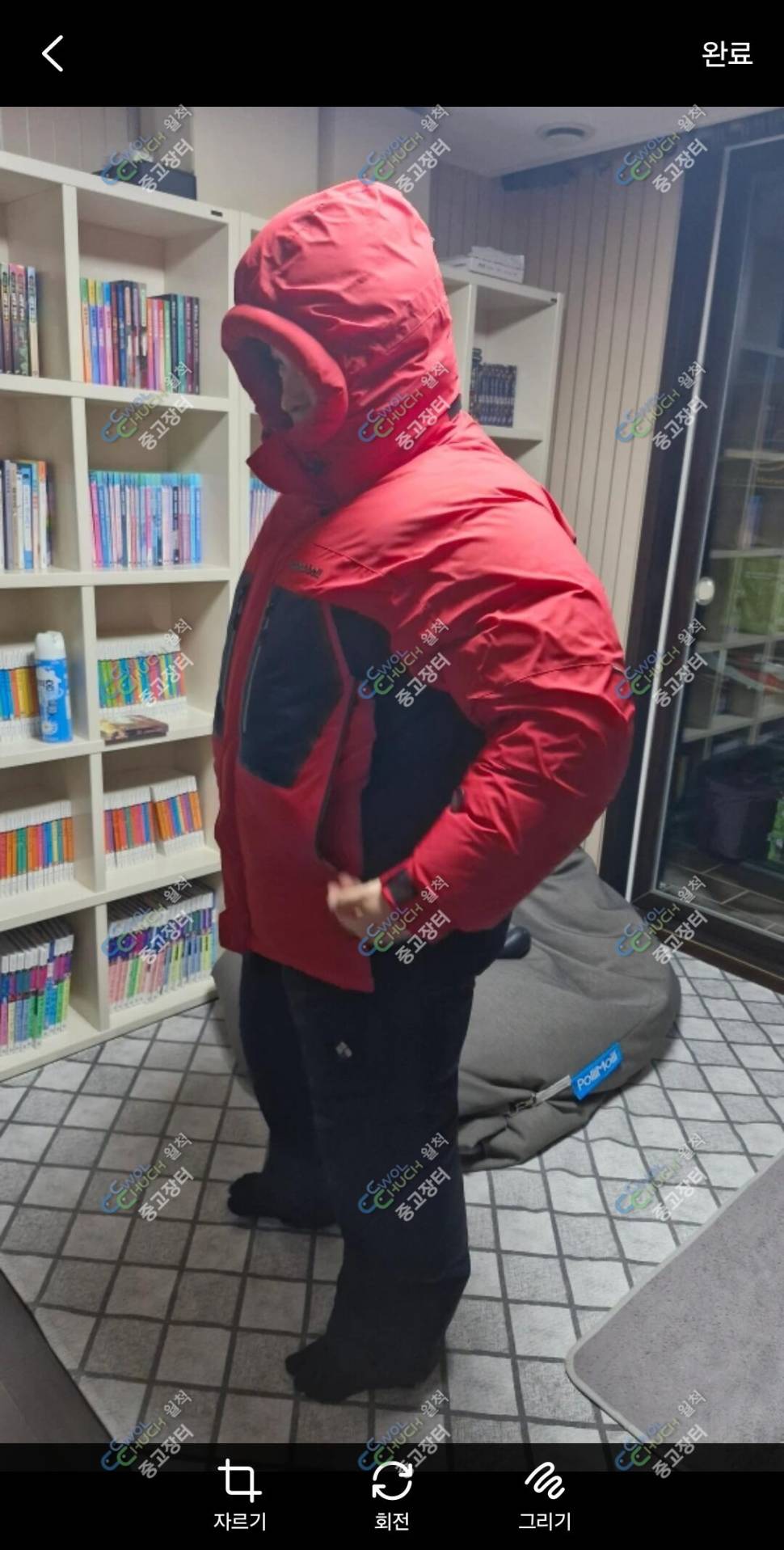 몽벨 우모복 대장점퍼바지 팝니다 (중고장터 - 비낚시용품)