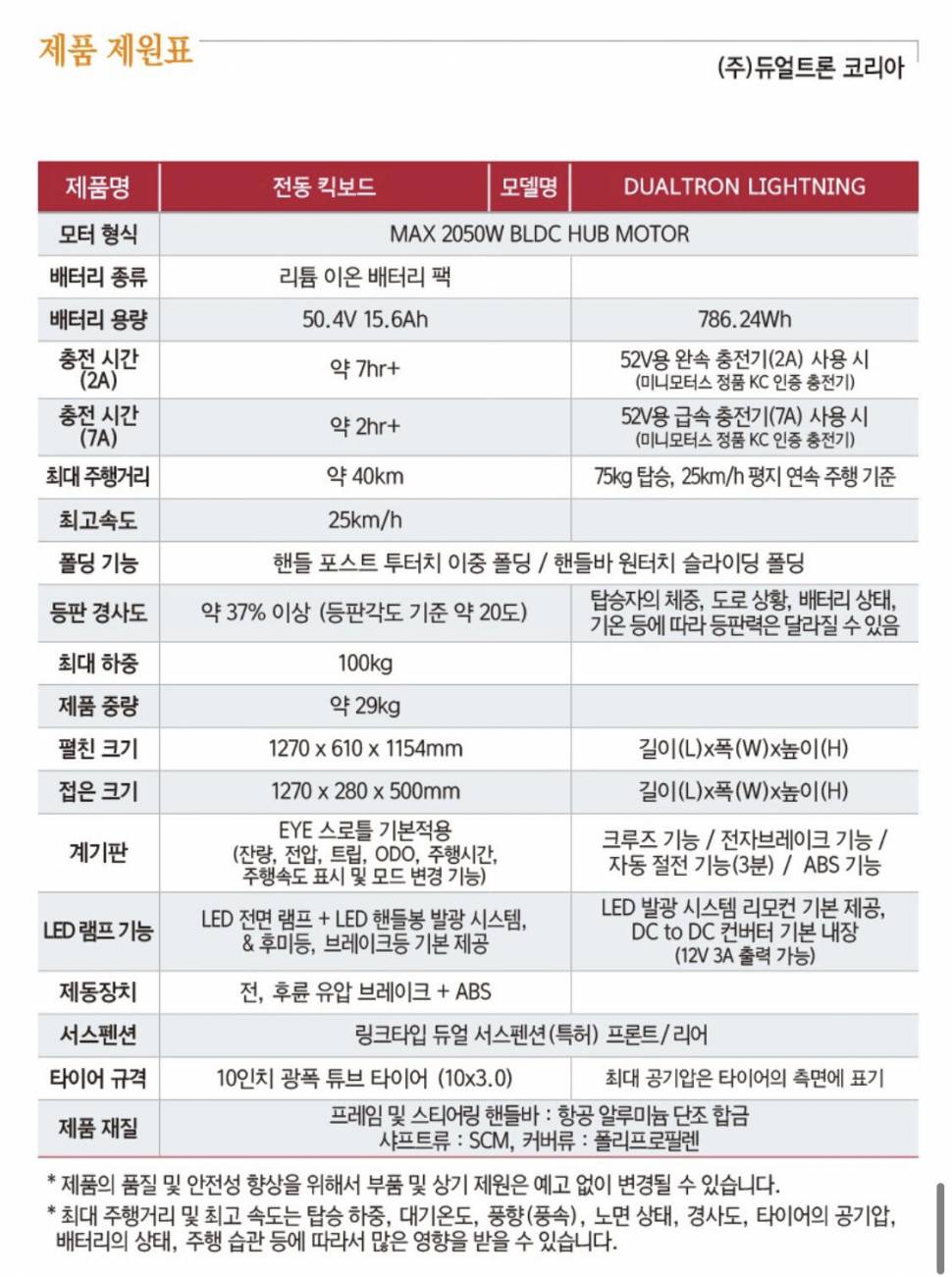 듀얼트론 라이트닝 전동킥보드 (중고장터 - 비낚시용품)