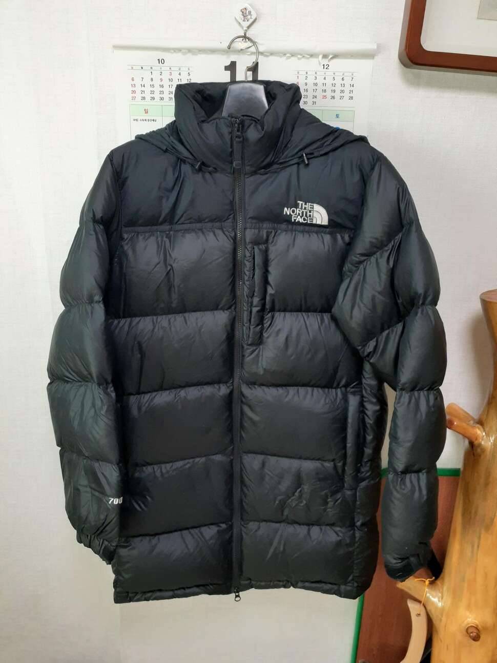 노스 페이스 거위털 롱 패딩 블랙 색상 (중고장터 - 비낚시용품)
