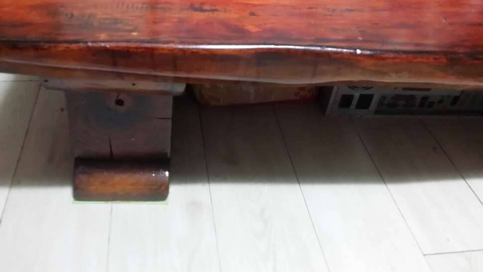 통원목테이블과 양탄자 (중고장터 - 비낚시용품)